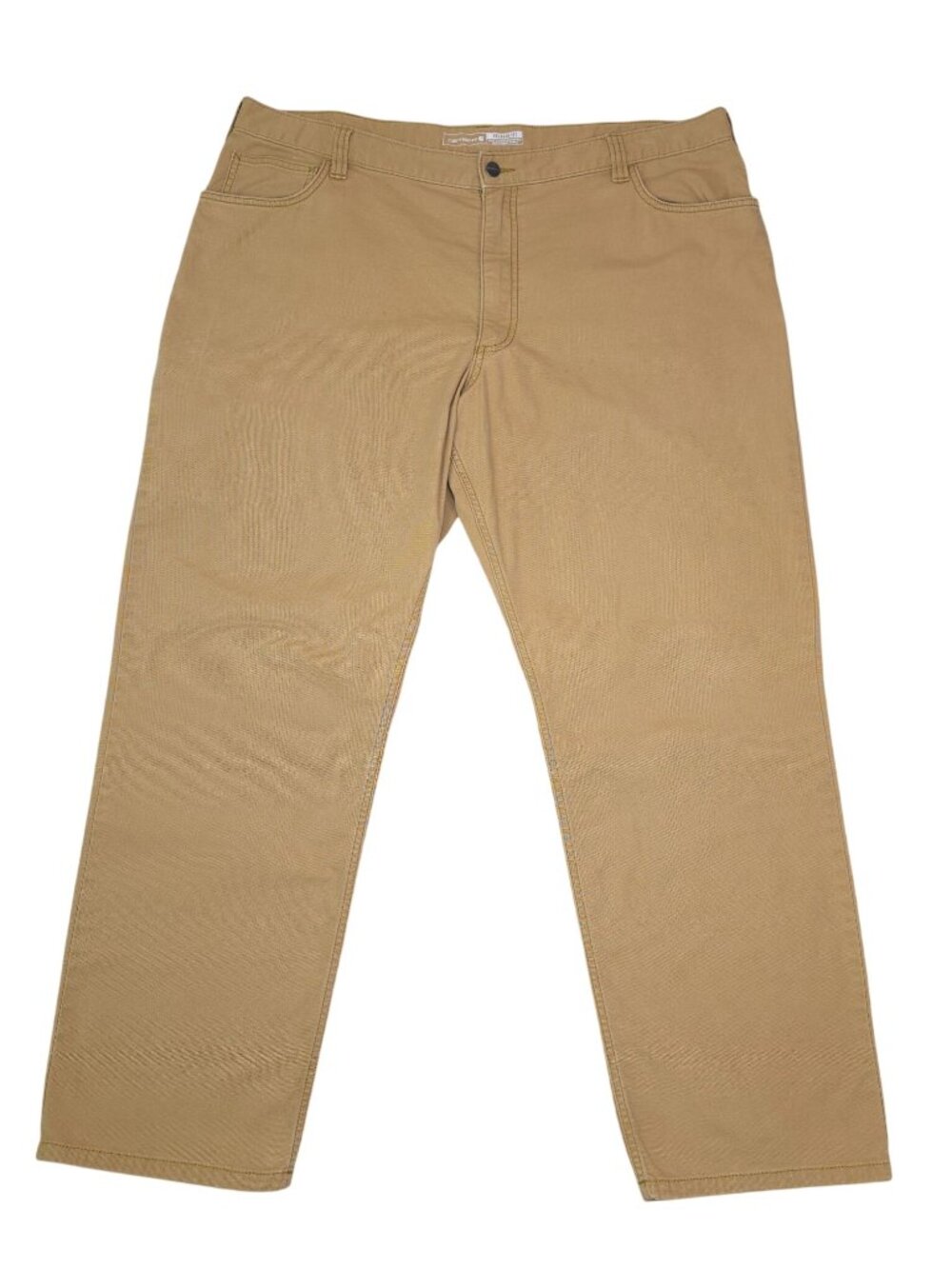 Carhartt Rugged Flex Mens Relaxed Fit Canvas Work Pants Khaki 42x32